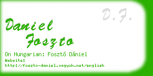 daniel foszto business card